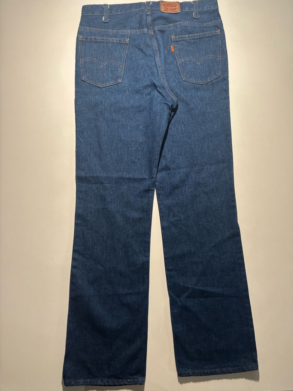 1980 dated 11-80 216 Levi’s orange tab mid to high rise slight boot cut jeans